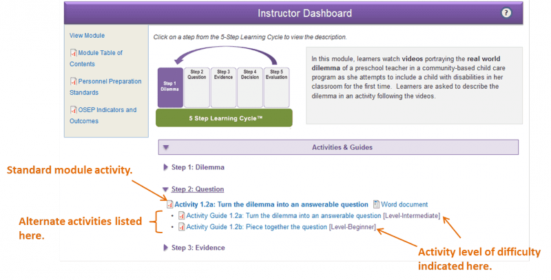 image of instructor dashboard